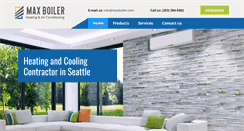 Desktop Screenshot of maxboiler.com